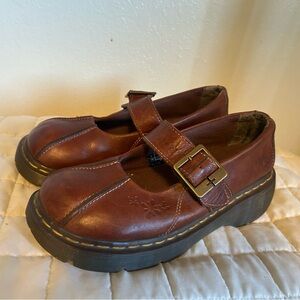 Dr. Martens Vintage Brown Mary Jane Shoes